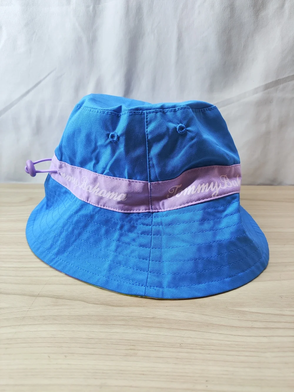 Tommy Bahama Hat Cap Strap Back Youth 2T-4T Blue Purple Reversible Tie Dye Kids